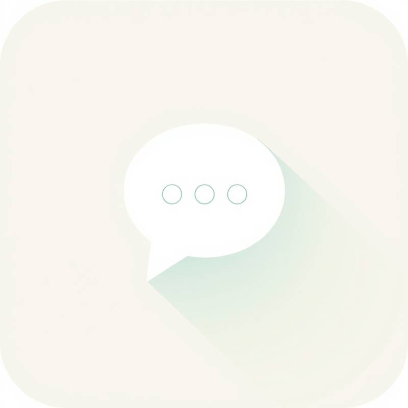 Een icoon van een spraakballon, symboliseert feedback.